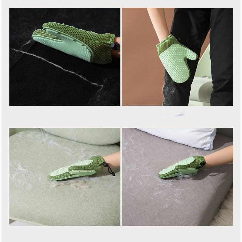Silicone Pet Grooming and Hair Removal Gloves